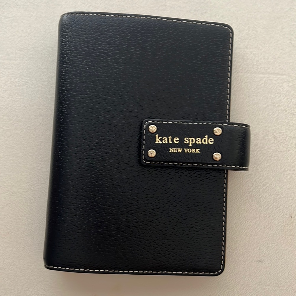 Kate Spade Black Snap Planner